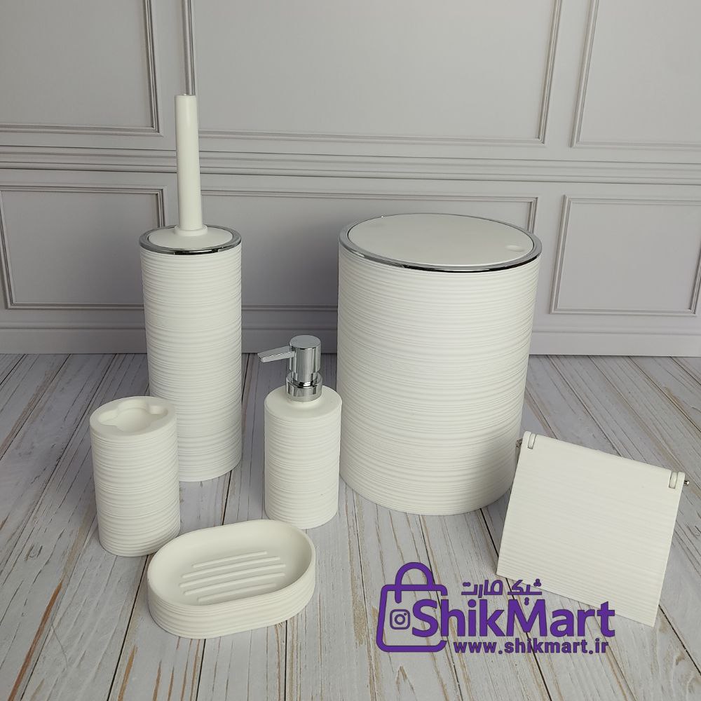 ست بهداشتی بادبزنی ویو سفید