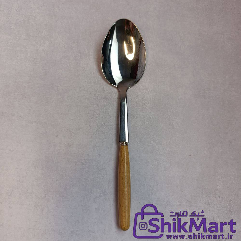 قاشق آجیل دسته چوبی